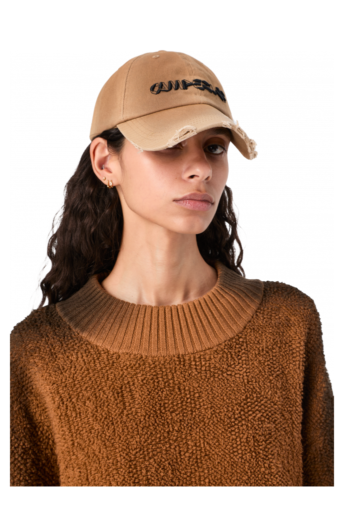 SPRAYED CAP Gorra beige efecto espray