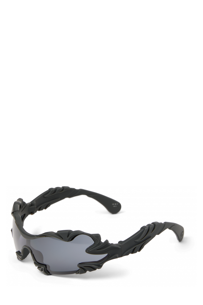 Front view of TORMENTA SUNGLASSES FADED BLACK