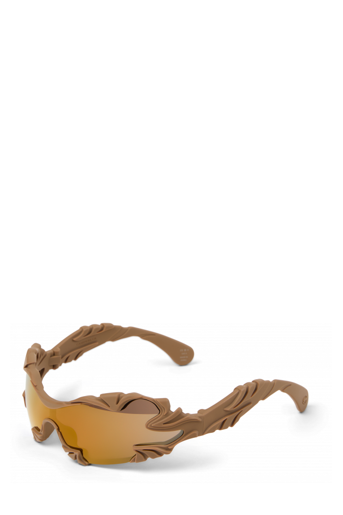 Front view of TORMENTA SUNGLASSES BEIGE