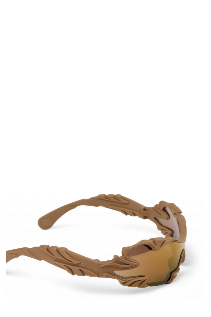 Back view of TORMENTA SUNGLASSES BEIGE