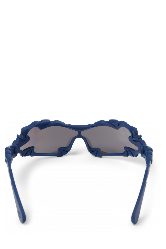 Overhead view of TORMENTA SUNGLASSES BLUE