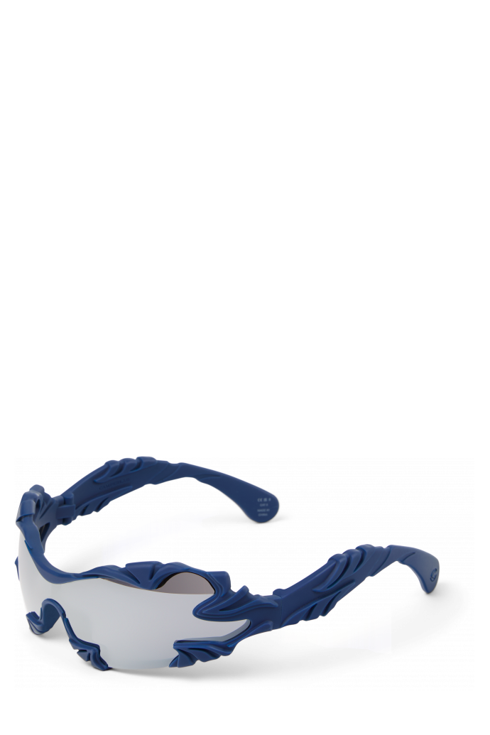 Front view of TORMENTA SUNGLASSES BLUE