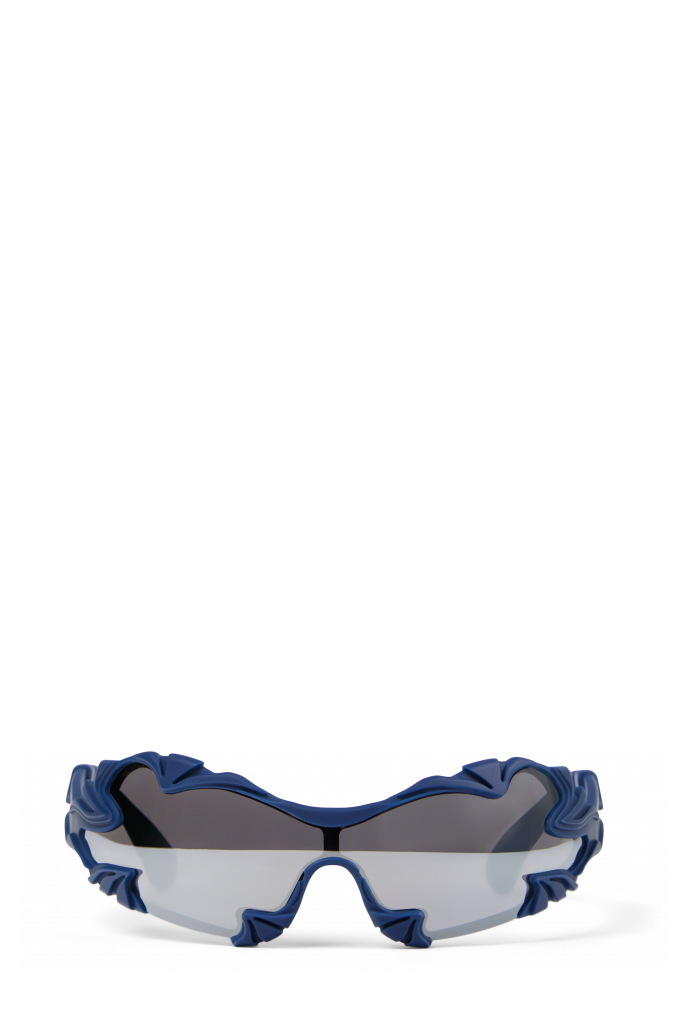 Side view of TORMENTA SUNGLASSES BLUE