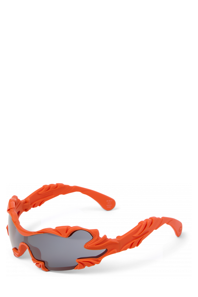 Front view of TORMENTA SUNGLASSES ORANGE