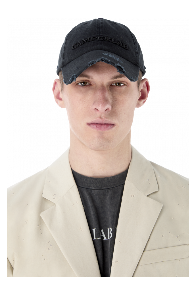 LOGO CAP FADED BLACK