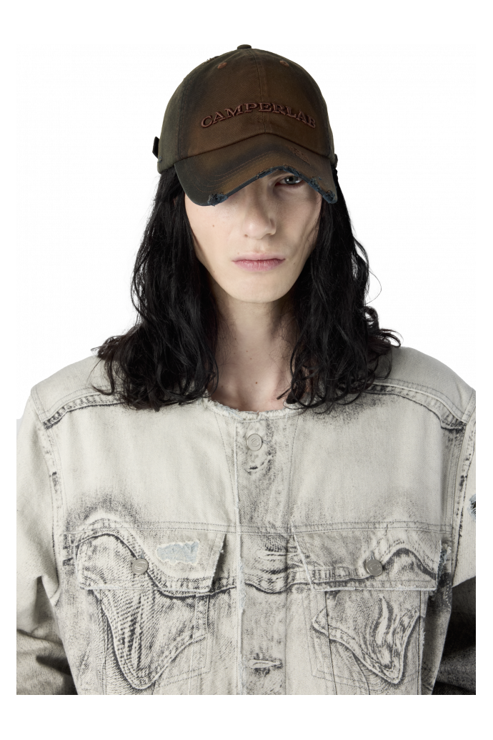 LOGO CAP CASQUETTE À LOGO DÉLAVÉE<br/>MARRON