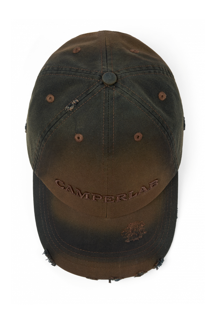 Overhead view of LOGO CAP LOGO CAP FADED <br/>BROWN
