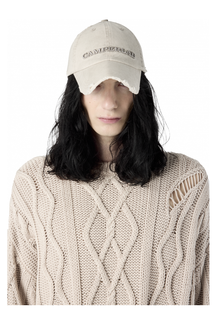 LOGO CAP CASQUETTE À LOGO DÉLAVÉE<br/>GRIS DÉLAVÉ