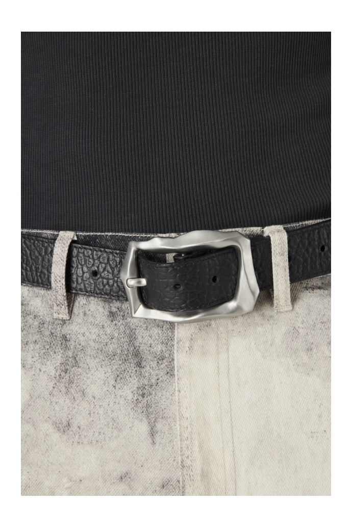 LEATHER BELT SCHWARZ