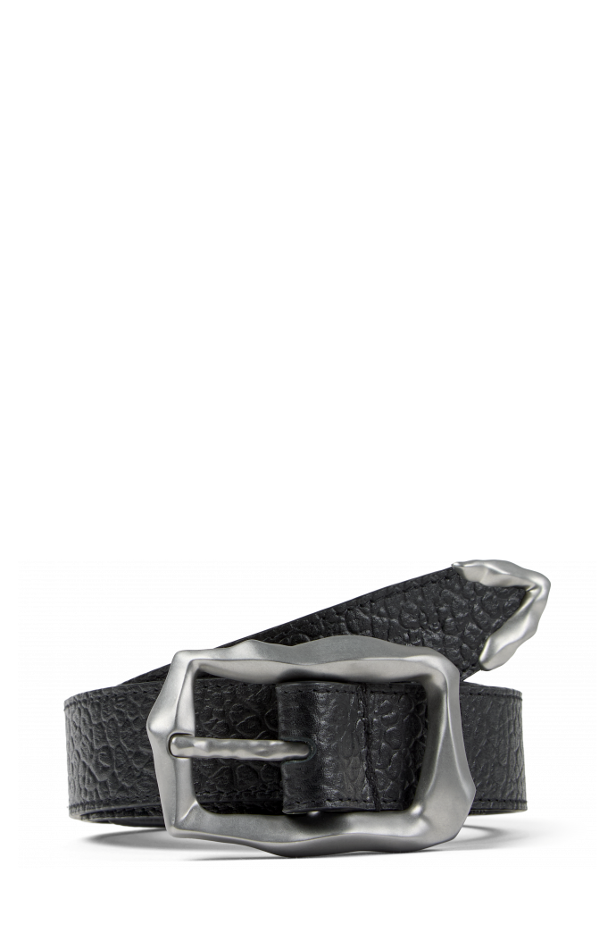 LEATHER BELT SCHWARZ