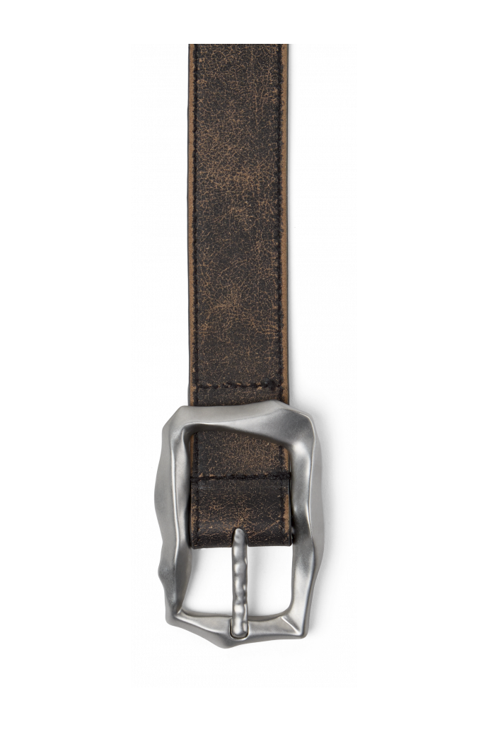 LEATHER BELT SCHWARZ-SAND