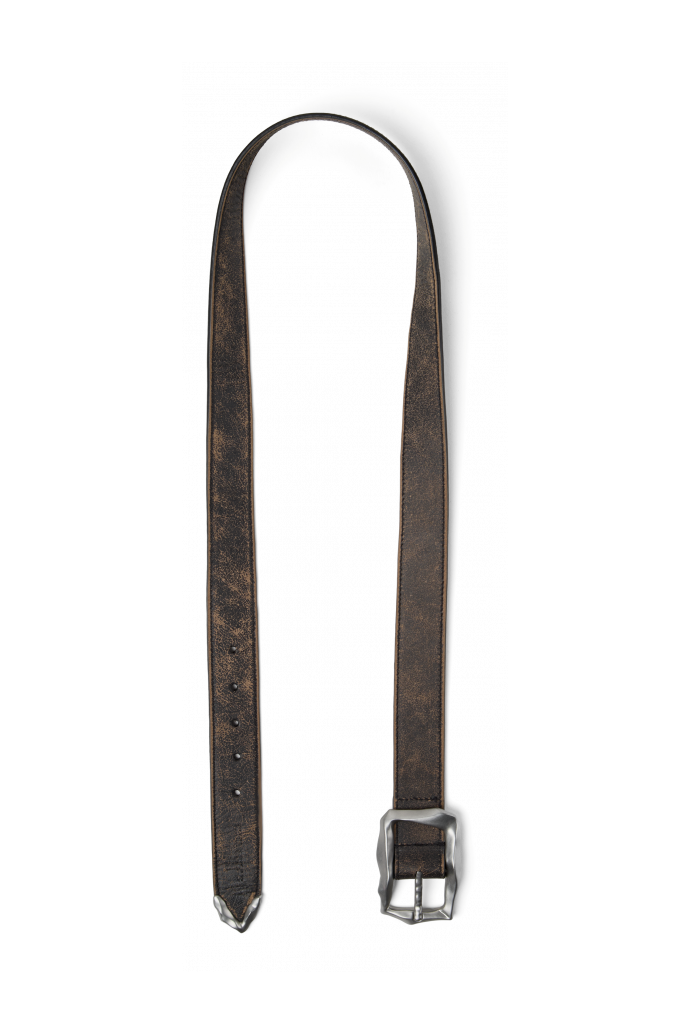 LEATHER BELT SCHWARZ-SAND