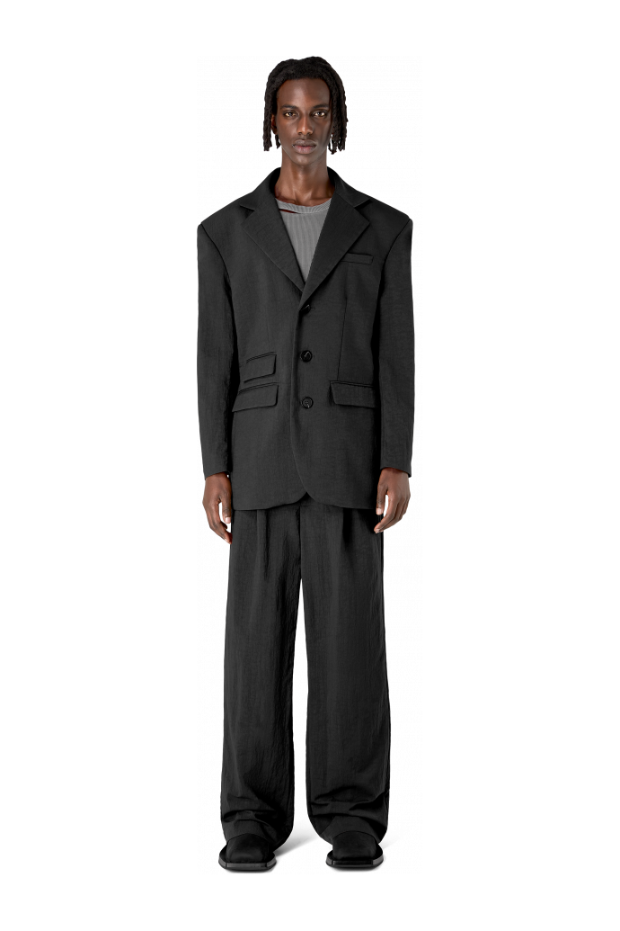 null Black Technical Suit Blazer