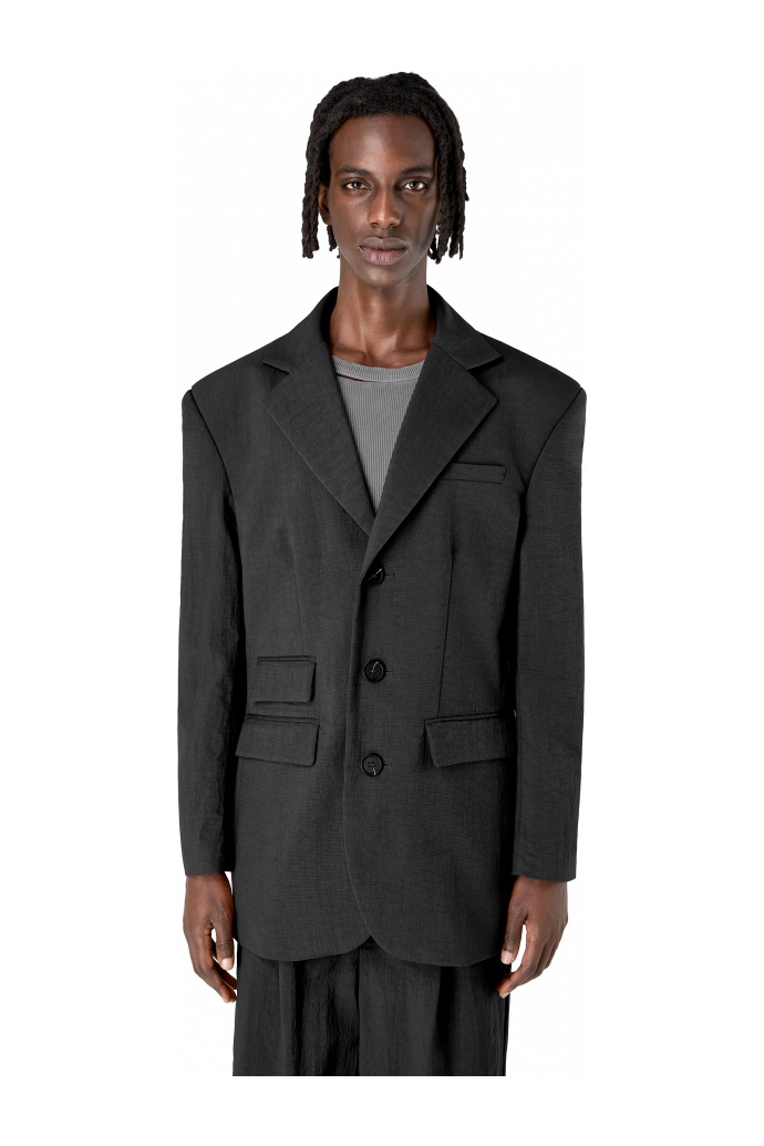 null Black Technical Suit Blazer