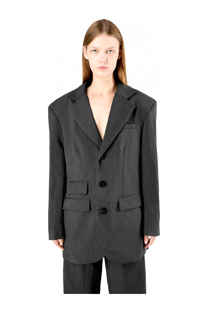 null Black Technical Suit Blazer