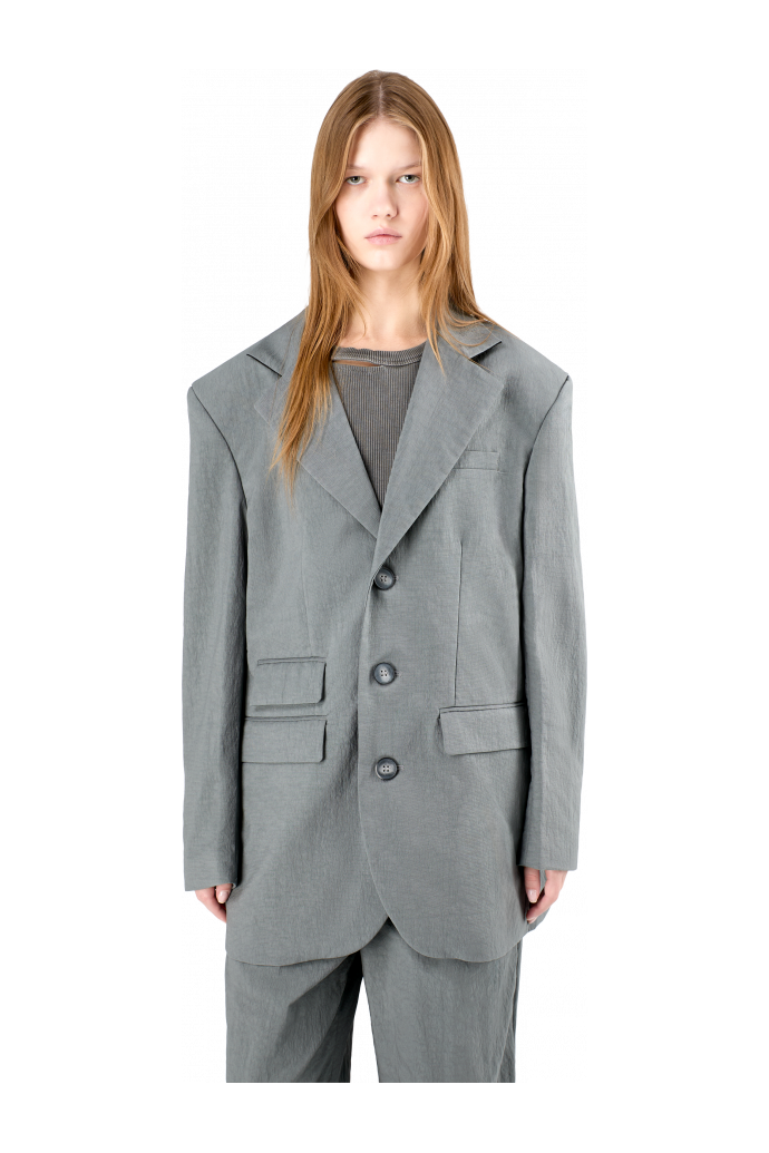 Tailored Blazer Gray ECONYL® Suit Blazer