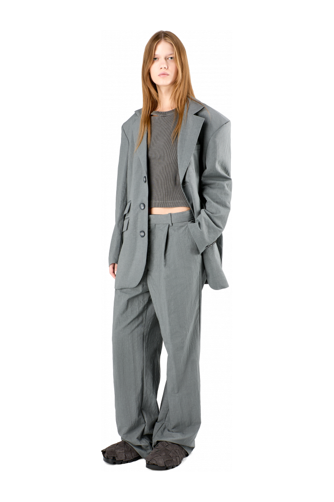 Tailored Blazer Gray ECONYL® Suit Blazer