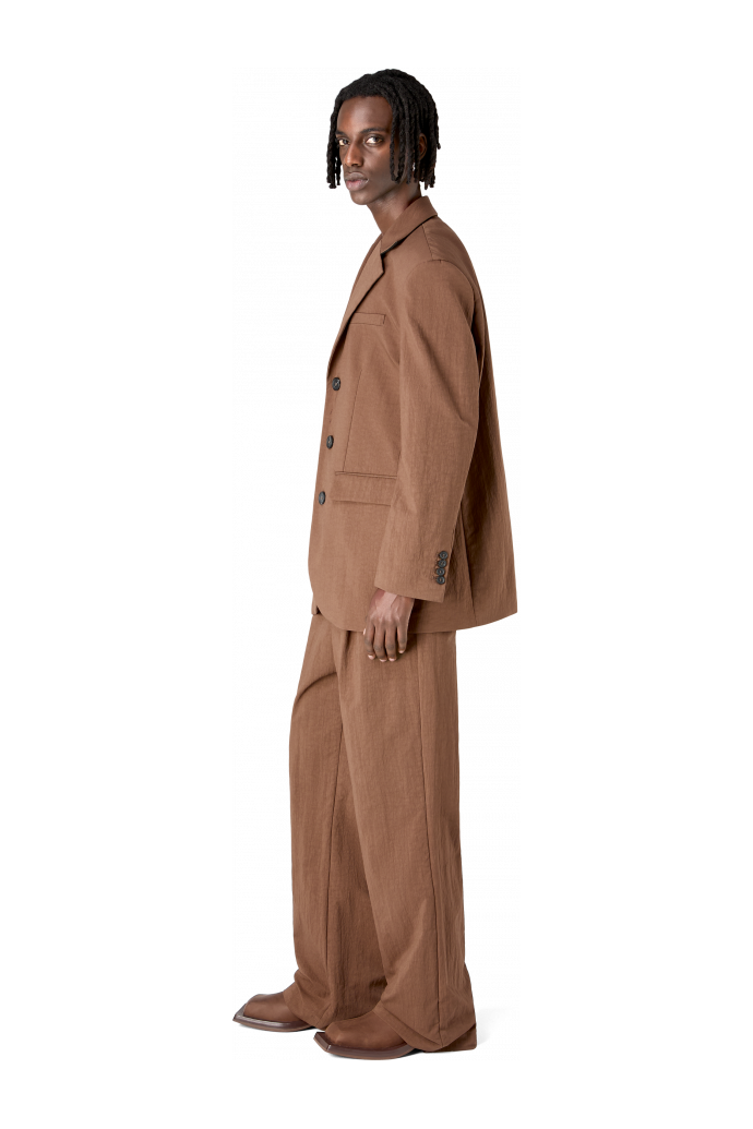 Tailored Blazer Sakko aus ECONYL® in Braun