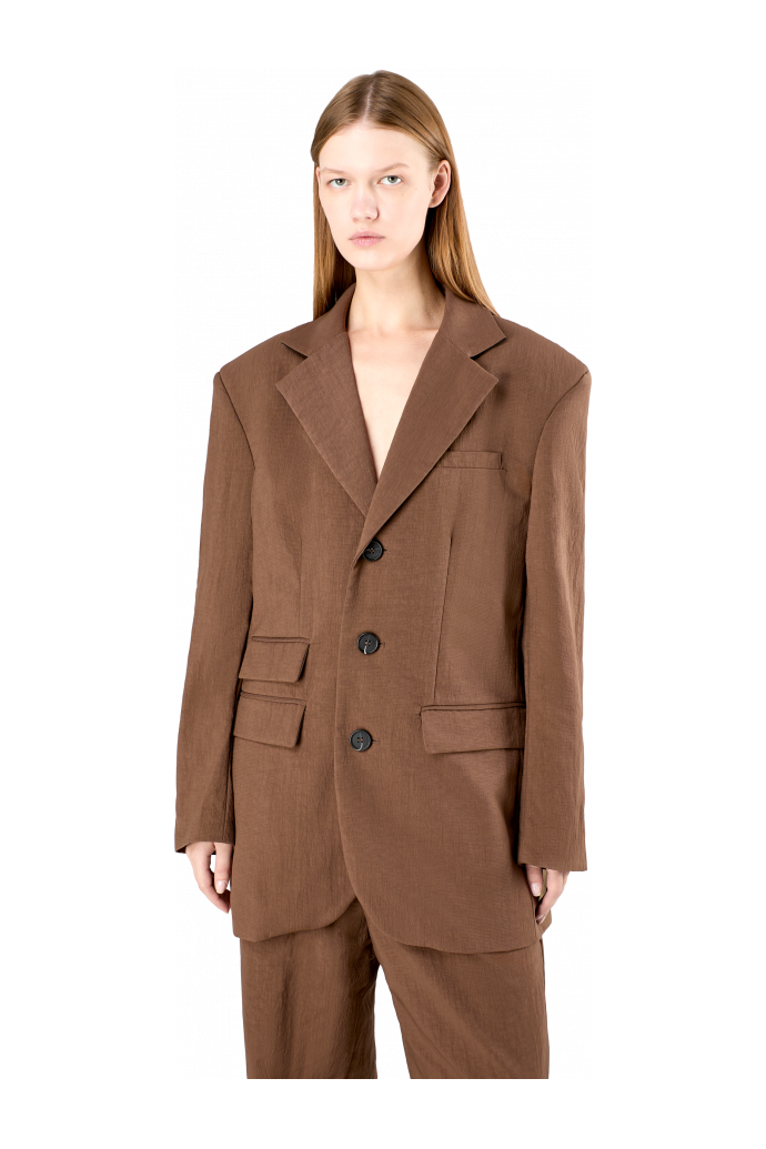Tailored Blazer Brown ECONYL® Suit Blazer