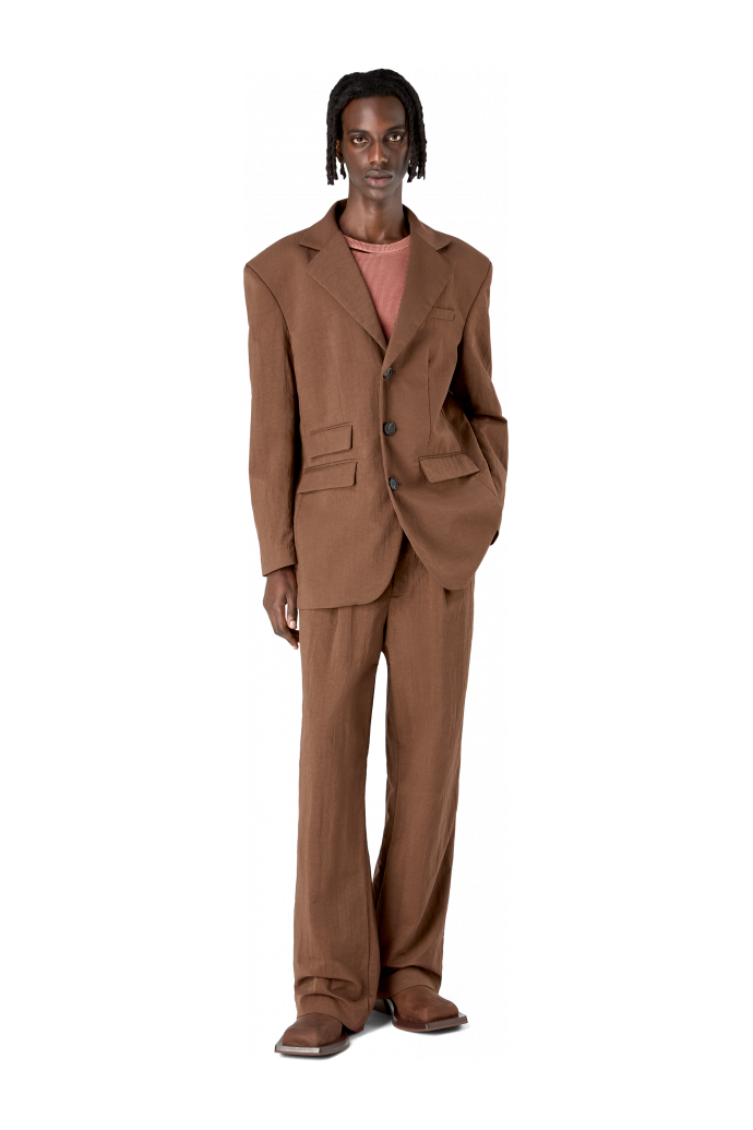 Tailored Blazer Sakko aus ECONYL® in Braun