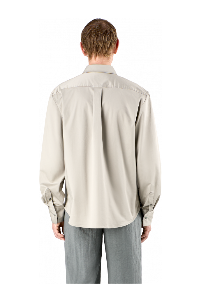 Cotton Shirt Baumwollhemd in Grau