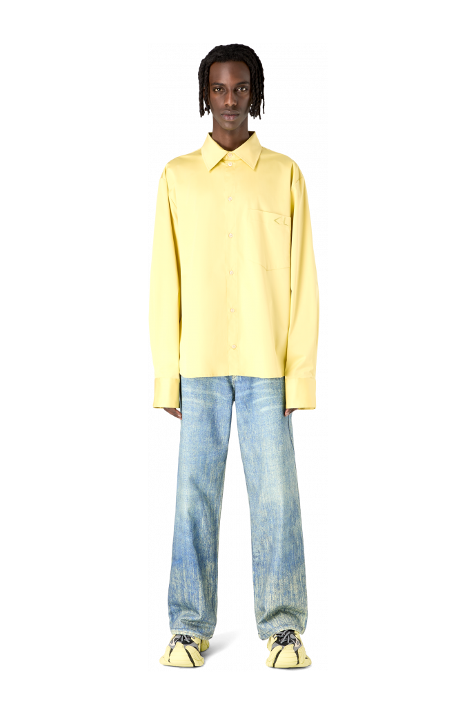 Cotton Shirt Baumwollhemd in Gelb