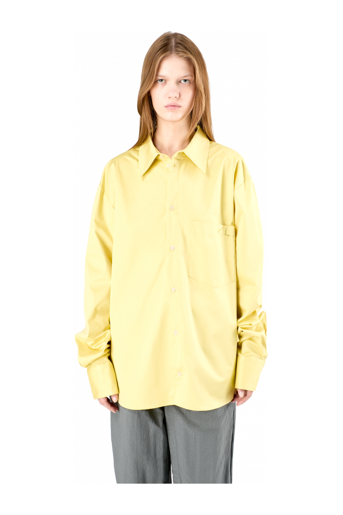 Cotton Shirt Chemise en coton jaune