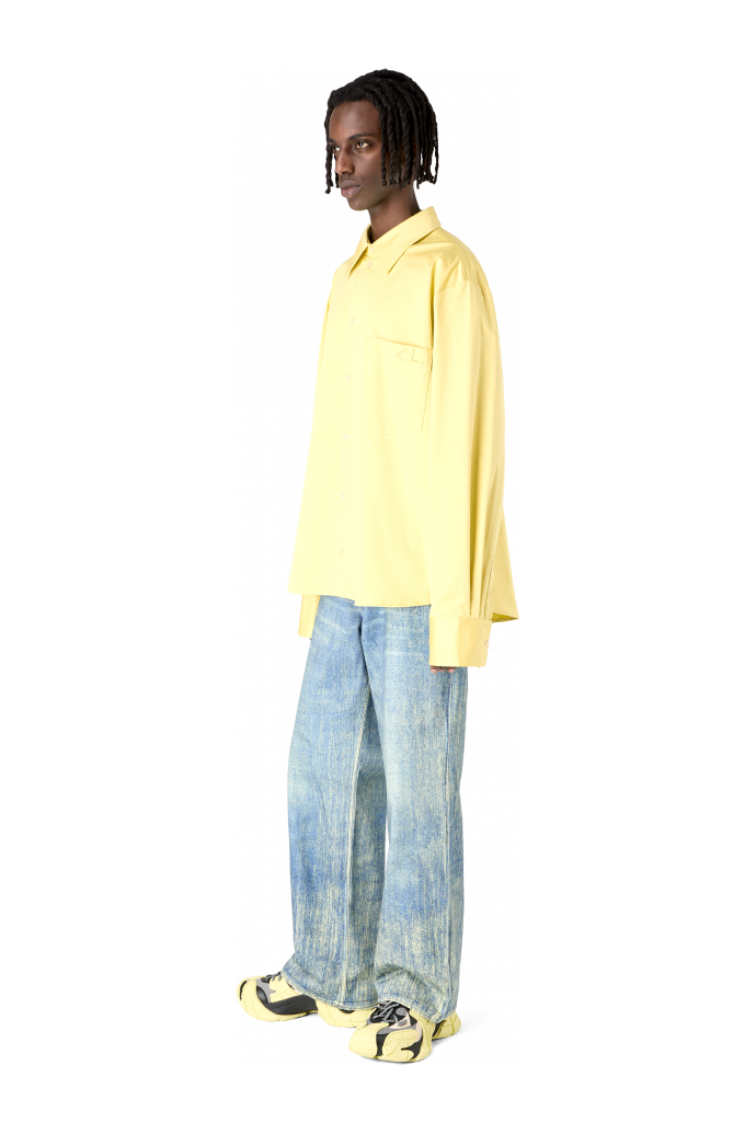 Cotton Shirt Baumwollhemd in Gelb