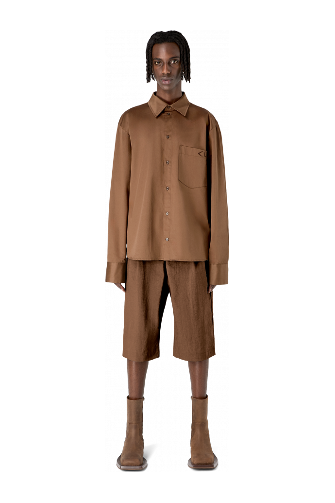 Cotton Shirt Brown Cotton Shirt