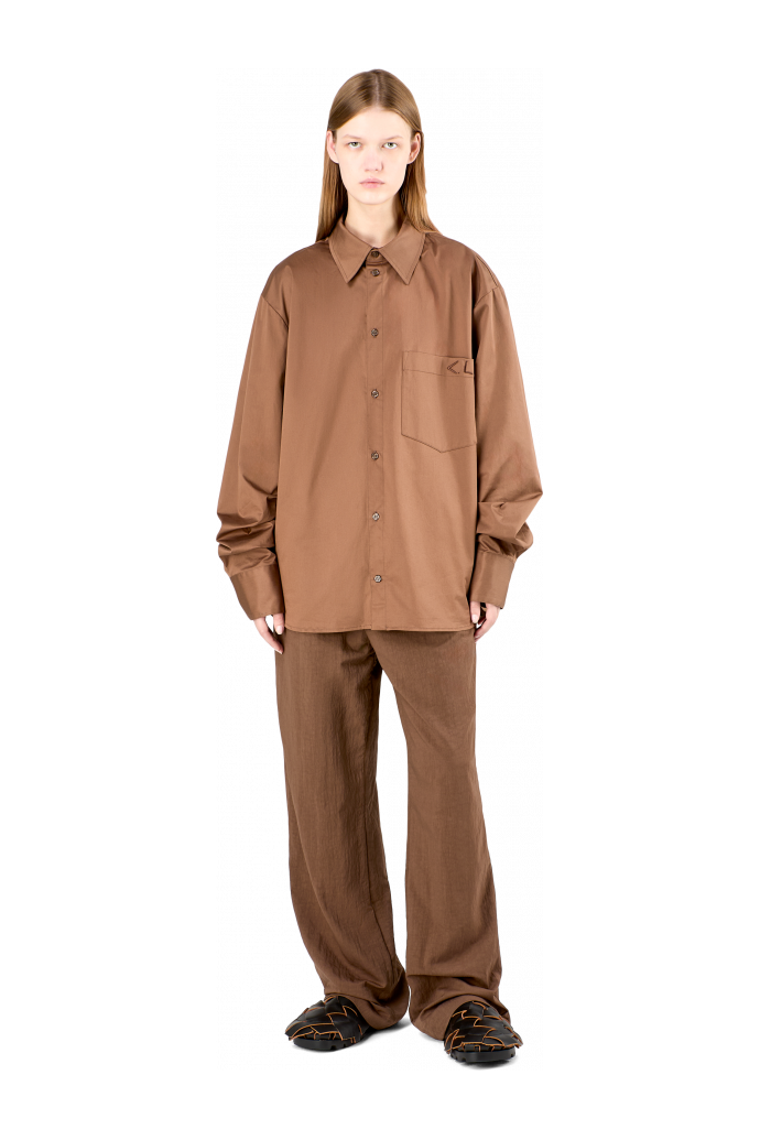 Cotton Shirt Brown Cotton Shirt