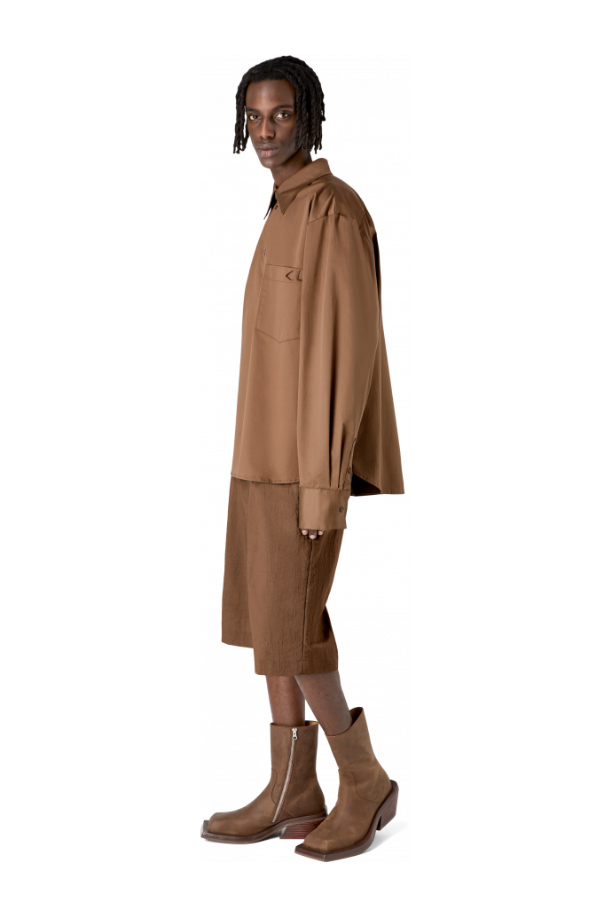Cotton Shirt Brown Cotton Shirt
