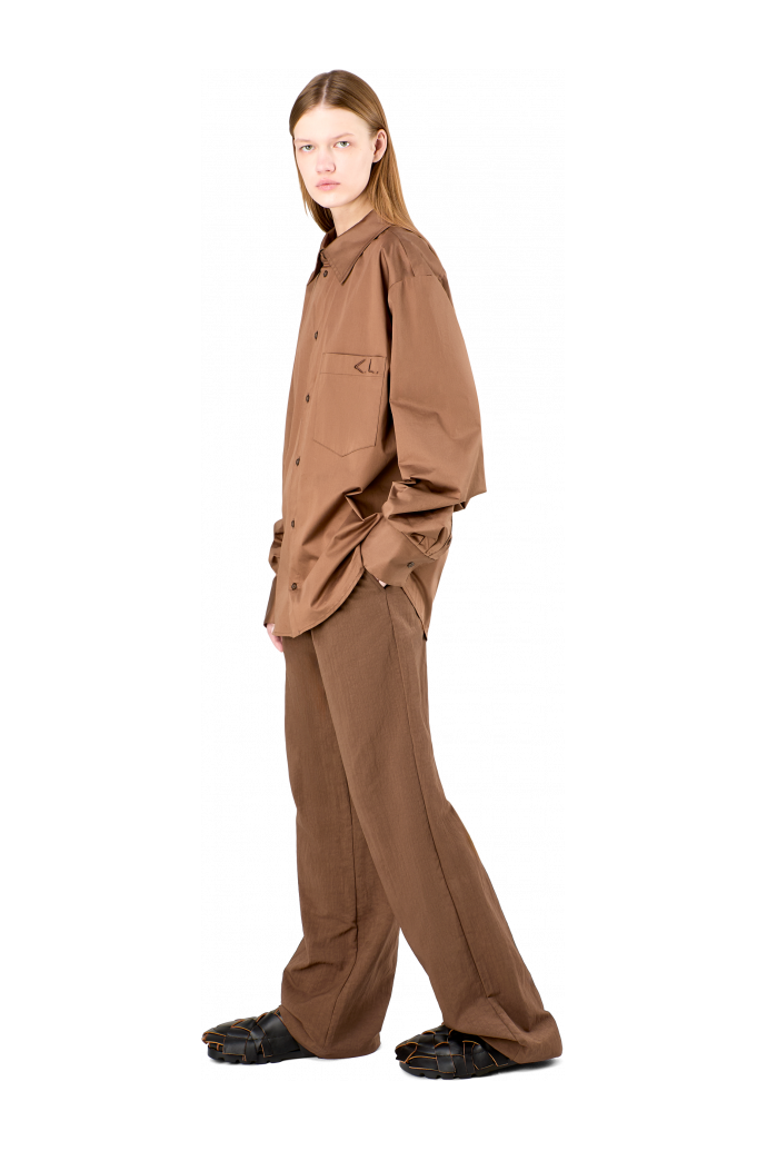 Cotton Shirt Brown Cotton Shirt