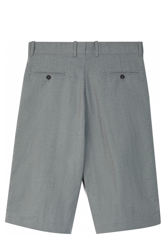 Tailored Shorts Kurze Anzughose aus Funktionsstoff in Grau