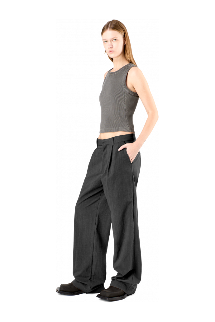 null Black Technical Suit Trousers