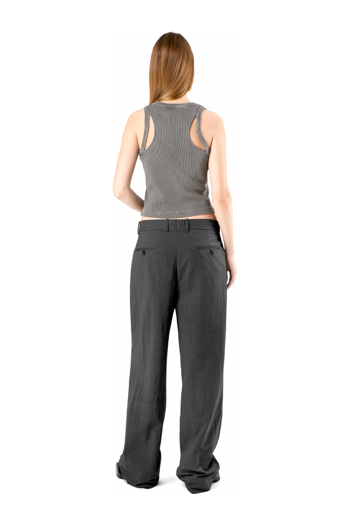 null Black Technical Suit Trousers