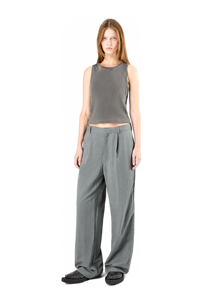 Tailored Trousers Gray Technical Suit Trousers