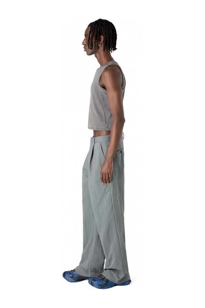 Tailored Trousers Gray Technical Suit Trousers