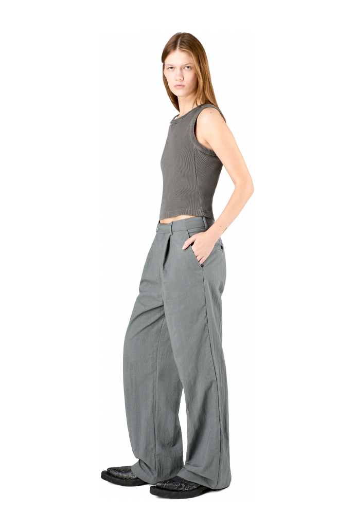 Tailored Trousers Gray Technical Suit Trousers