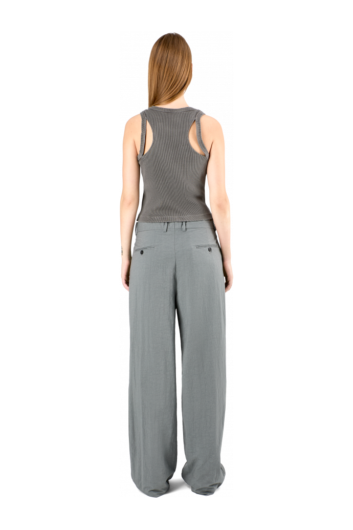 Tailored Trousers Gray Technical Suit Trousers