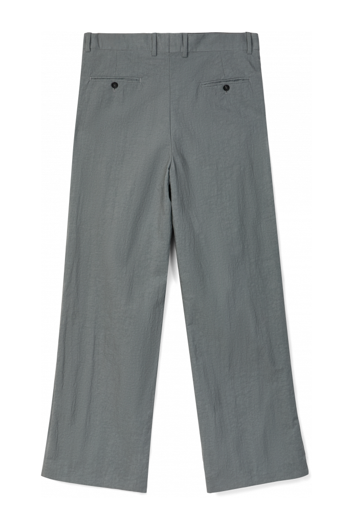 Back view of Tailored Trousers Gray Technical Suit Trousers