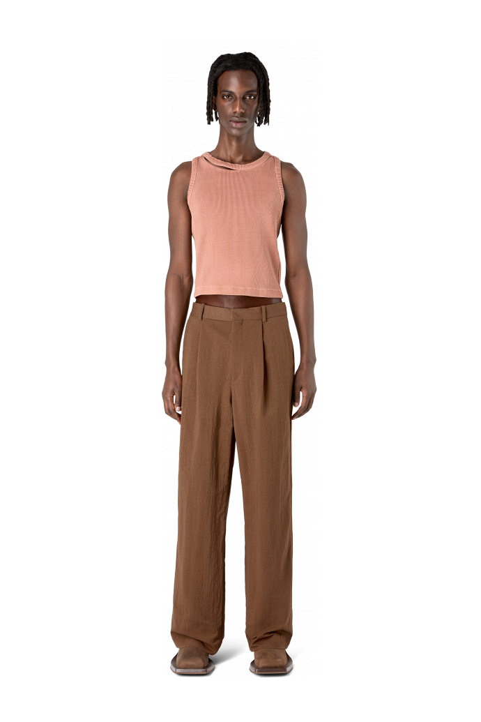 Tailored Trousers Brown Technical Suit Trousers