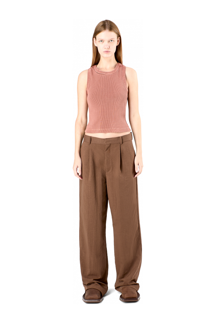 Tailored Trousers Pantalon de costume Technical marron