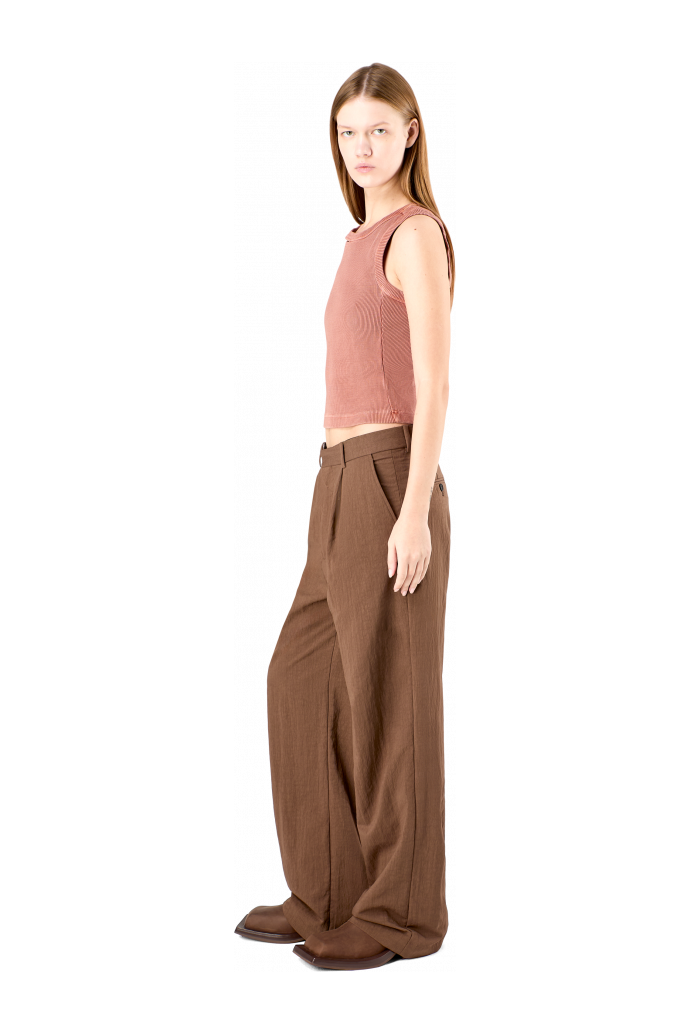 Tailored Trousers Pantalon de costume Technical marron