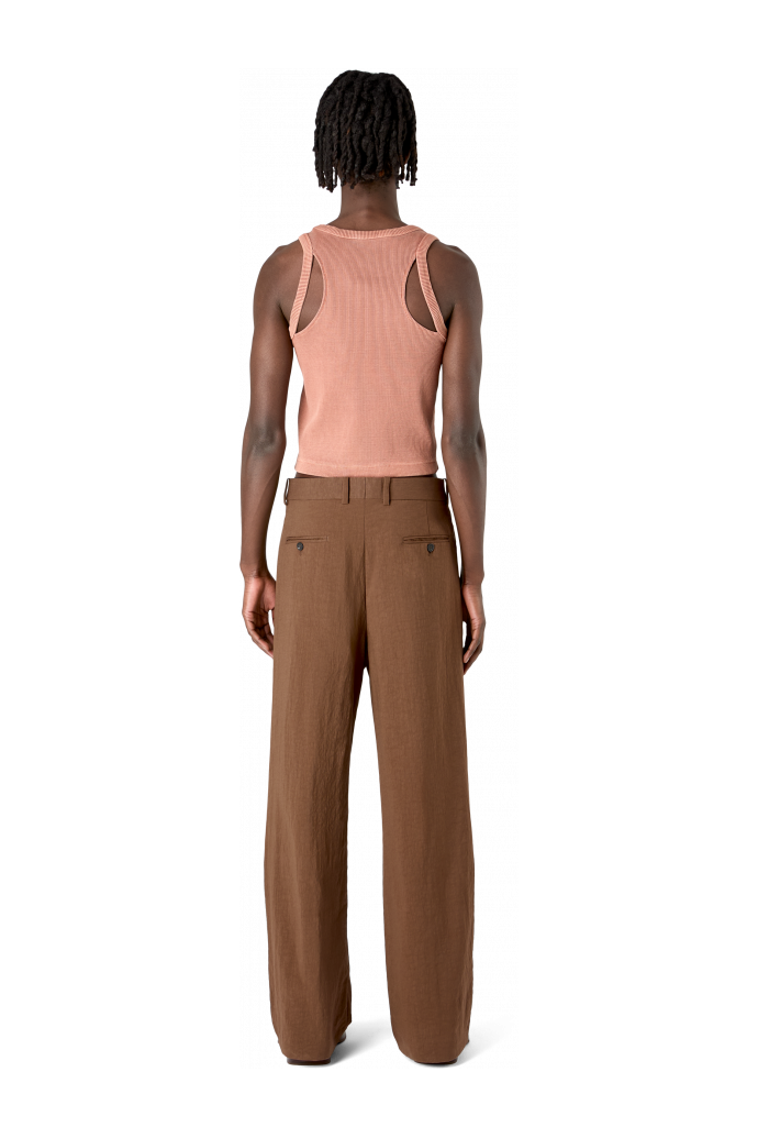 Tailored Trousers Brown Technical Suit Trousers
