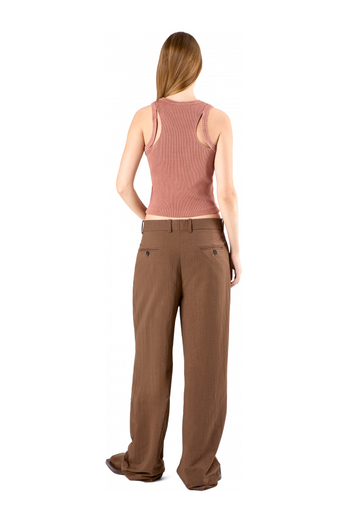 Tailored Trousers Pantalon de costume Technical marron