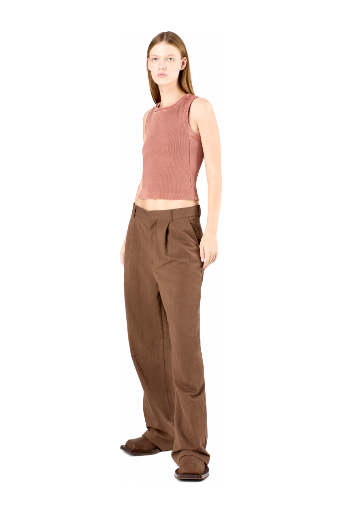 Tailored Trousers Pantalon de costume Technical marron