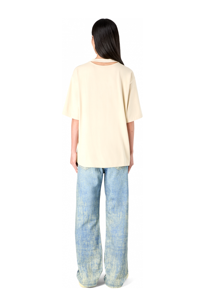 BOXY SHORT SLEEVE T-SHIRT T-shirt sable dégradé à coupe carrée