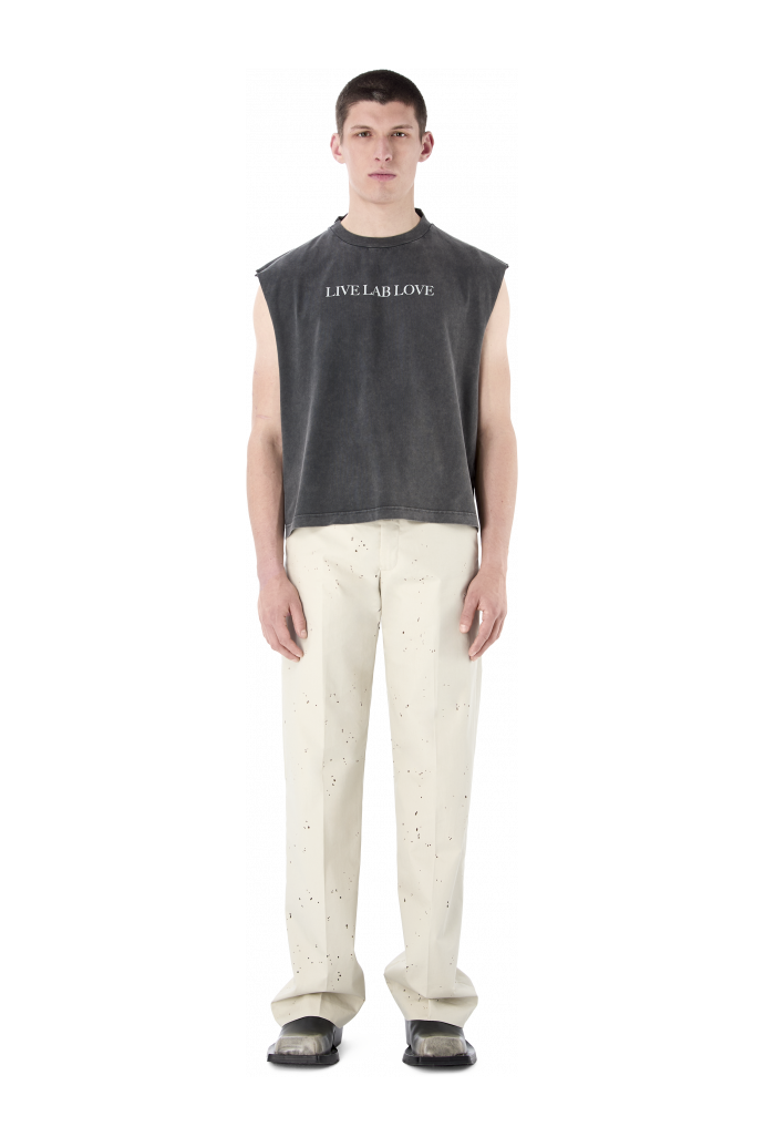 RELAXED TAILORED TROUSERS BEIGE CLARO