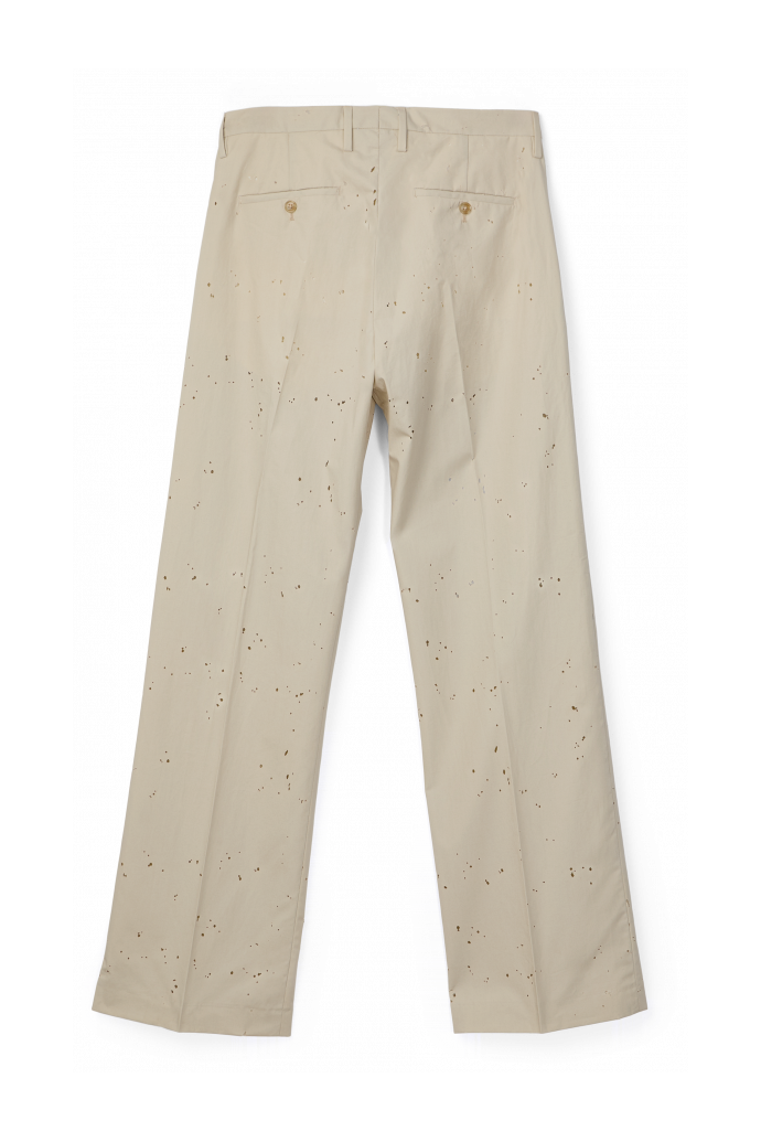RELAXED TAILORED TROUSERS BEIGE CLARO