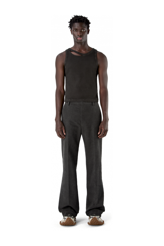 RELAXED TAILORED TROUSERS Gray